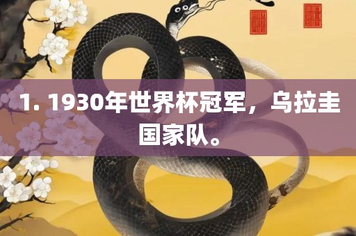1. 1930年世界杯冠军，乌拉圭国家队。眉山市正发家政服务有限公司