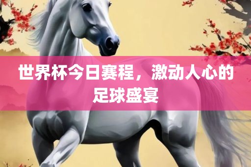 世界杯今日赛程，激动人心的足眉山市正发家政服务有限公司球盛宴
