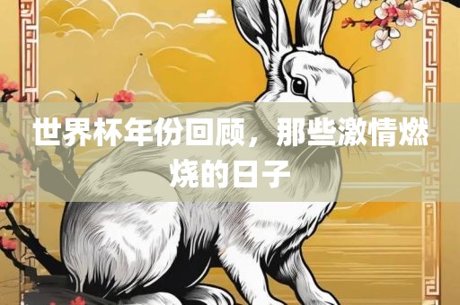 世界杯年份回顾，那些激情燃烧的日子