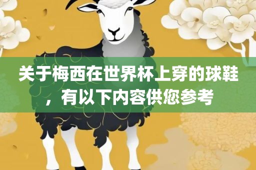 关于梅西在世界杯上穿的球鞋，有以下内容供您参考