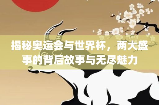 揭秘奥运会与世界杯，两大盛事的背后故事与无尽魅力眉山市正发家政服务有限公司