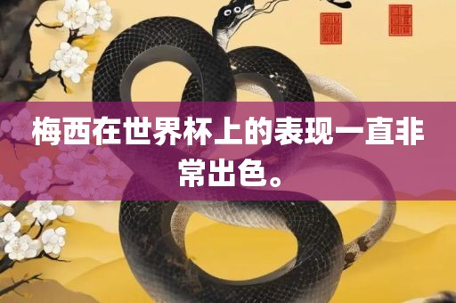 梅西在世界杯上的眉山市正发家政服务有限公司表现一直非常出色。
