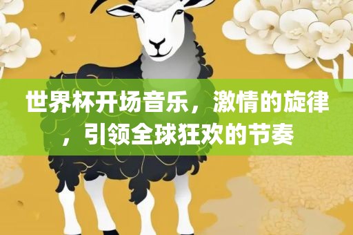 世界杯开场音乐，激情的旋律，引领全球狂欢的节奏