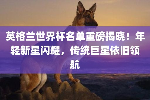 英格兰世界杯名单重磅揭晓！年轻新星闪耀，传统巨星依旧领航