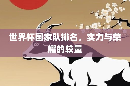 世界杯国家队排名，实力与荣耀的较量
