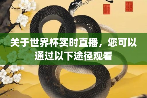 关于世界杯实时直播，您可以通过以下途径观看