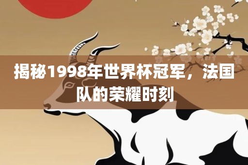 揭秘1998年世界杯冠军，法国队的荣耀时刻眉山市正发家政服务有限公司