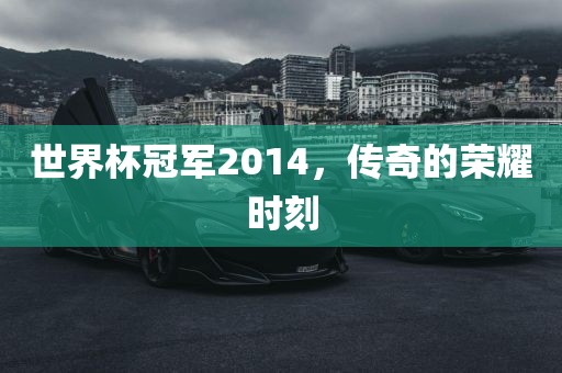 世界杯冠军2014，传奇的荣耀时刻