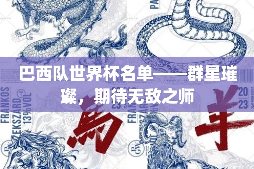 巴西队世界杯名单—眉山市正发家政服务有限公司—群星璀璨，期待无敌之师