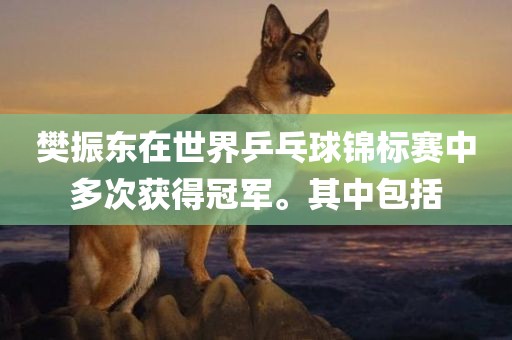 樊振东在世界乒乓球锦标赛中多次获得冠军。其中包括