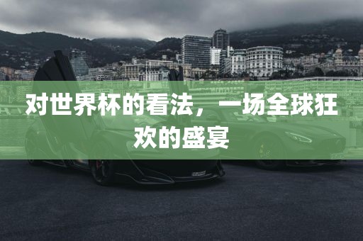 对世界杯的看法，一场全球狂欢的盛宴眉山市正发家政服务有限公司