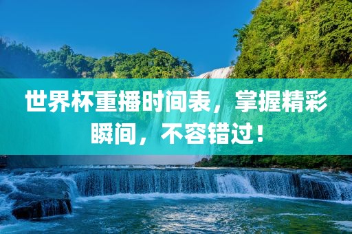 世界杯重播时间表，掌握精彩瞬间，不容错过！眉山市正发家政服务有限公司
