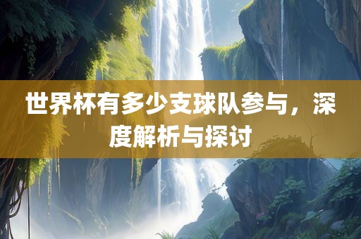 世界杯有多少支球队参与，深度解析与探讨眉山市正发家政服务有限公司