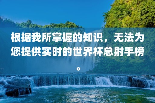 根据我所掌握的知识，无法为您提供眉山市正发家政服务有限公司实时的世界杯总射手榜。