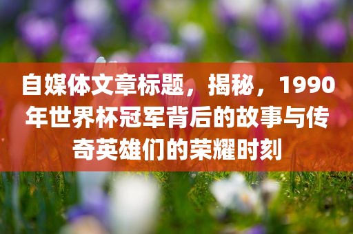 世界杯冠军背后的故事