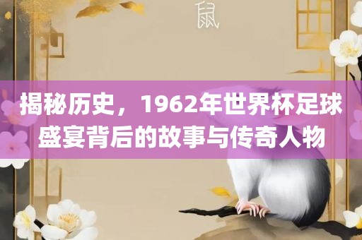 揭秘历史，1962年世界杯足球盛宴背后的故事与传奇人物