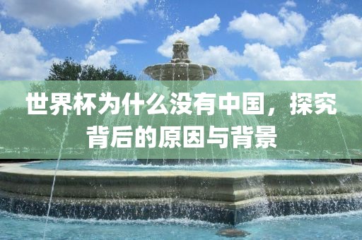 世界杯为什么没有中国，探究背后的原因与背眉山市正发家政服务有限公司景