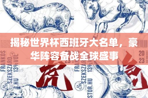 揭秘世界杯西班牙大名单，豪华阵容备战全球盛事眉山市正发家政服务有限公司