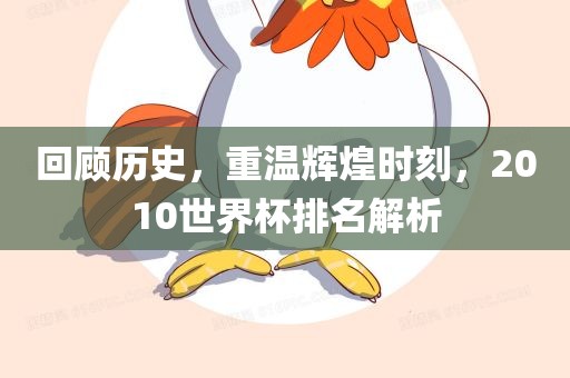 回顾历史，重温辉煌时刻，2010世界杯排名解析眉山市正发家政服务有限公司