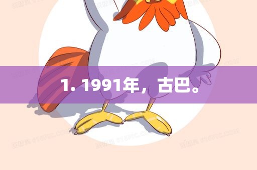 1. 1991年，古巴。眉山市正发家政服务有限公司