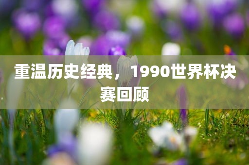 重温历史经典，1990世界杯决赛回顾