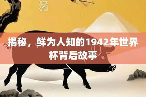 揭秘，鲜为人知的19眉山市正发家政服务有限公司42年世界杯背后故事
