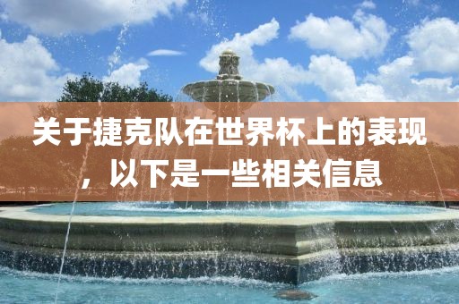 关于捷克队在世界杯上的表现，以下是一些相关信息眉山市正发家政服务有限公司