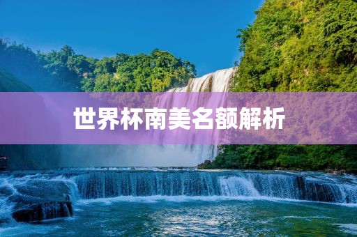 世界杯南美名额解析眉山市正发家政服务有限公司