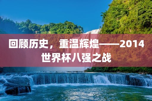 回顾历史，重温辉煌——2014世界杯八强之战眉山市正发家政服务有限公司