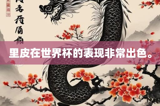 里皮在世眉山市正发家政服务有限公司界杯的表现非常出色。