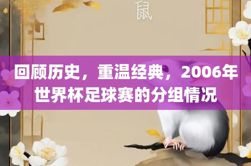 回顾历史，重温经典，2006年世界杯足球赛的分组情况眉山市正发家政服务有限公司