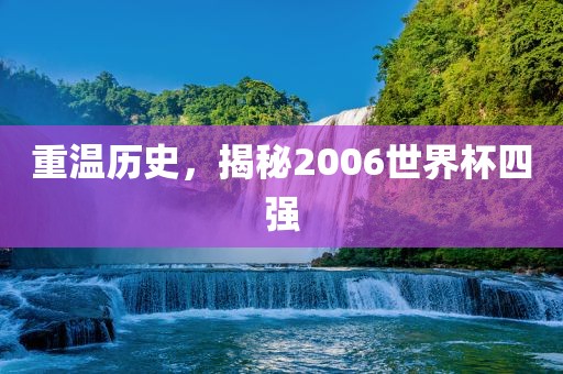 重温历史，揭秘2006世界杯四强眉山市正发家政服务有限公司