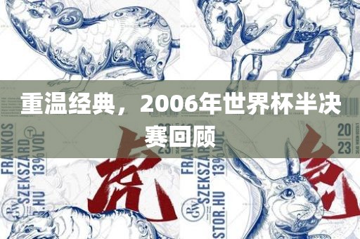 重温经典，2006年世界杯半决赛回顾