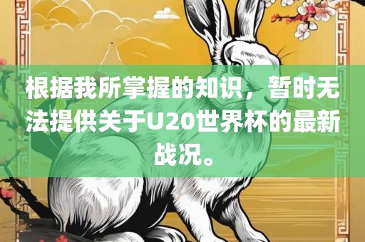 根据我所掌握的知识，暂时无法提供关于U20世界杯的最新战况。眉山市正发家政服务有限公司