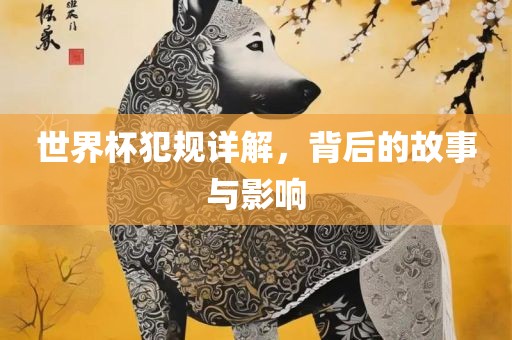 世界杯犯规详解，背后的故事与影响