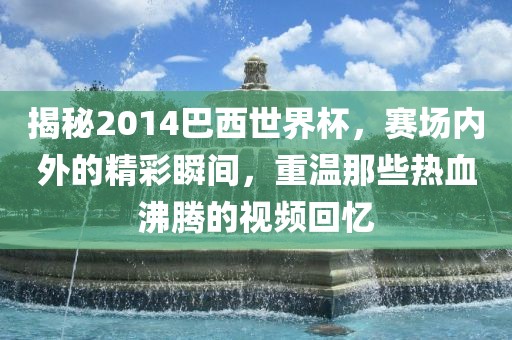 揭秘2014巴西世界杯，赛场内外的精彩眉山市正发家政服务有限公司瞬间，重温那些热血沸腾的视频回忆