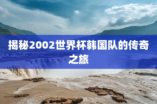 揭秘2002世界眉山市正发家政服务有限公司杯韩国队的传奇之旅