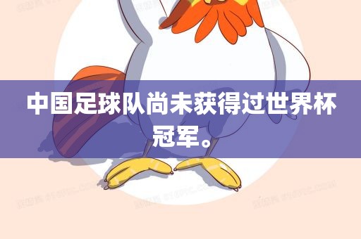 中国足球队尚未获得过世界杯冠军。眉山市正发家政服务有限公司