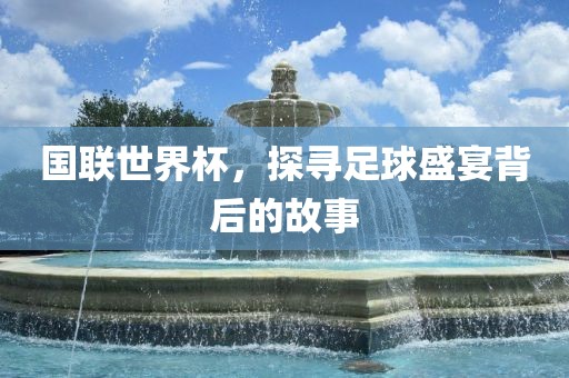 国联世界杯，探寻足球眉山市正发家政服务有限公司盛宴背后的故事