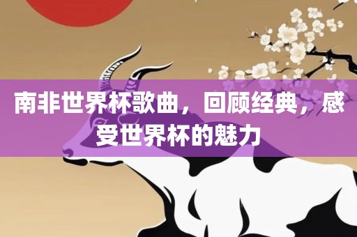 南非世界杯歌曲，回顾经典，感受世界杯的魅力