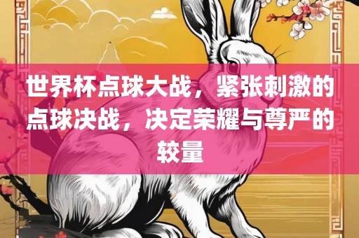世界杯点球大战，紧张刺激的点球决战，决定荣耀与尊严的较量眉山市正发家政服务有限公司