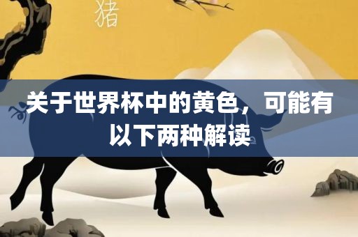 关于世界杯中的黄色，可能有以下两种解读眉山市正发家政服务有限公司