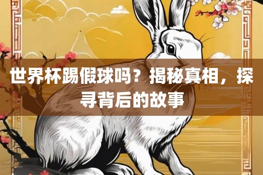 世界杯踢假球吗？揭秘真相，探寻背后的故事
