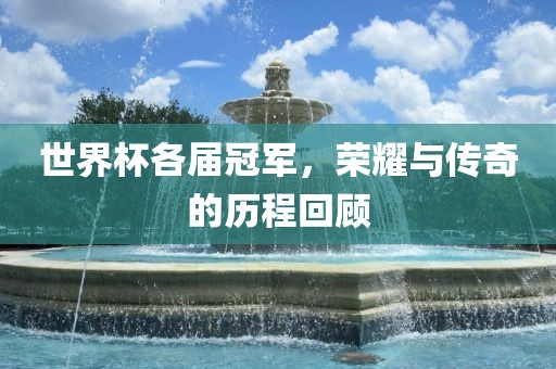 世界杯各届冠军，荣耀与传奇的历程回顾眉山市正发家政服务有限公司