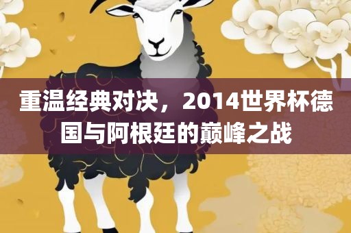 重温经典对决，2014世界杯德国与阿根廷的巅峰之战眉山市正发家政服务有限公司