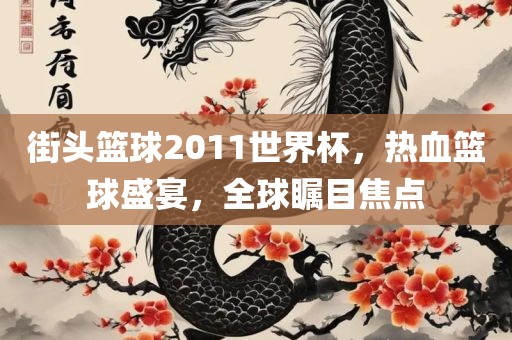 街头篮球2011世界杯，热血篮球盛宴，全球瞩目焦点