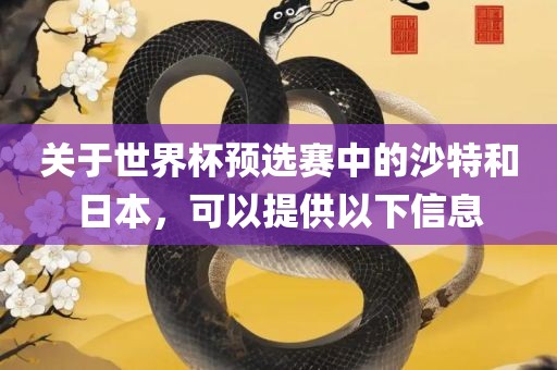 关于世界杯预选赛中的沙特和日本，可以提供以下信息眉山市正发家政服务有限公司