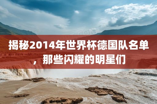 揭秘2014年世界杯德国队名单，那些闪耀的明星们眉山市正发家政服务有限公司