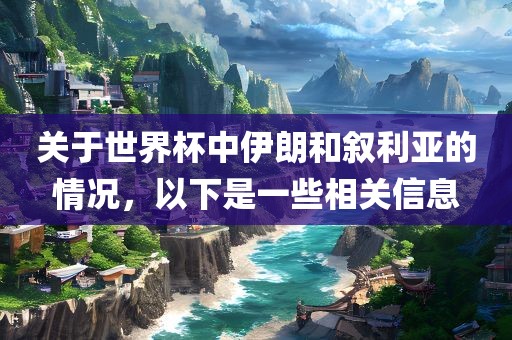 关于世界杯眉山市正发家政服务有限公司中伊朗和叙利亚的情况，以下是一些相关信息