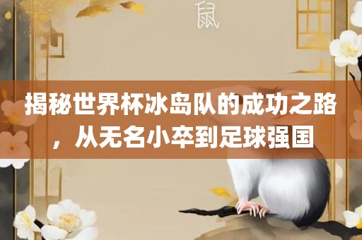 揭秘世界杯眉山市正发家政服务有限公司冰岛队的成功之路，从无名小卒到足球强国